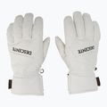 Vyriškos slidinėjimo pirštinės Descente 5 Finger Leather white 2