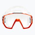 TUSA Freedom Elite oranžinės ir skaidrios spalvos nardymo kaukė M-1003 2