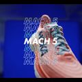 Moteriški bėgimo bateliai HOKA Mach 5 orange-purple 1127894-ICYC 18