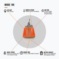 Turistinis žibintas Vango Midge 180 orange 4