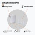 Elektrinė pompa Vango Mistral Rechargeable white 3