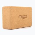 Jogos kaladėlė Myga Cork Block brown 2