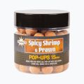 Dynamite Baits Spicy Shrimp & Prawn Pop Up 15 mm rudos spalvos karpių plūdės rutuliukai ADY040976