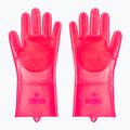 Pirštinės dviračių valymui Muc-Off Deep Scrubber Gloves pink 3