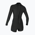 Moteriškas plaukimo kostiumas O'Neill Bahia 2/1 mm Back Zip Spring black/black/black 2