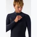 Vyriškas plaukimo kostiumas O'Neill Hyperfreak 5/4+ mm Chest Zip Full black/black 5