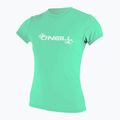 Moteriški maudymosi marškinėliai O'Neill Basic Skins Sun Shirt light aqua