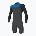 Vyriškas hidrokostiumas O'Neill Hammer 2mm Chest Zip LS Spring graphite/black/ocean