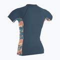 Moteriški plaukimo marškinėliai O'Neill Side Print Rash Guard copen blue/painted tropics 2