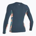 Moteriški plaukimo marškinėliai ilgomis rankovėmis O'Neill Side Print Rash Guard copen blue/painted tropics 2