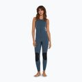 Moteriškas plaukimo hidrokostiumas O'Neill Bahia 1.5mm Front Zip copen blue/painted tropics/copen blue