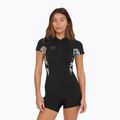 Moteriškas plaukimo hidrokostiumas O'Neill Bahia 2/1 mm Front Zip Spring black/ mikah floral/ black