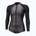 Moteriškas plaukimo kostiumas O'Neill Bahia 2/1 mm Front Zip Short Spring glide black/black