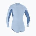 Moteriškas plaukimo kostiumas O'Neill Bahia 2/1 mm Front Zip Short Spring chambray blue/surf abstract 2