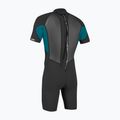 Vyriškas plaukimo kostiumas O'Neill Reactor-2 2mm Back Zip SS Spring HJ5 black/tide pool 2