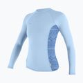 Marškinėliai ilgomis rankovėmis plaukimui O'Neill Hyperfreak Skins Rash Guard chambray blue/surf abstract