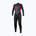 Moteriškas plaukimo kostiumas O'Neill Reactor-2 3/2 Back Zip Full J18 black/punk pink