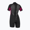 Moteriškas plaukimo kostiumas O'Neill Reactor-2 2mm Back Zip SS Spring IS7 black/punk pink 2