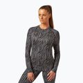 Moteriški termoaktyvūs marškinėliai Surfanic Cozy Limited Edition Crew Neck black zebra
