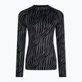 Moteriški termoaktyvūs marškinėliai Surfanic Cozy Limited Edition Crew Neck black zebra 4