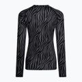 Moteriški termoaktyvūs marškinėliai ilgomis rankovėmis Surfanic Cozy Limited Edition Crew Neck black zebra 5