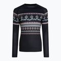 Moteriški termoaktyvūs marškinėliai Surfanic Cozy Limited Edition Crew Neck black fairisle 4