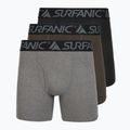 Vyriškos termo trumpikės Surfanic Carbondri 3 poros black/grey/khaki