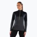 Moteriški termoaktyvūs marškinėliai ilgomis rankovėmis Surfanic Cozy CarbonDri Limited Edition Zip Neck black
