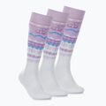 Slidinėjimo kojinės Surfanic Pro Tech Fairisle 3 pak ice lilac