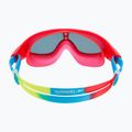 Speedo Rift Junior lava red/japonijos mėlyna/dūmų spalvos vaikiška plaukimo kaukė 8-01213B992 5