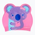 Vaikiška plaukimo kepuraitė Speedo Plain Moulded Silicone pink