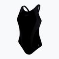 Moteriškas vientisas maudymosi kostiumėlis  Speedo Placement Laneback black/grey