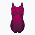 Speedo Boomstar Allover Muscleback moteriškas vientisas maudymosi kostiumėlis juoda-rožinė 68-12299B344 2