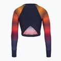 Moteriški plaukimo marškinėliai ilgomis rankovėmis Speedo Placement Wrap Back Top blue/orange 2
