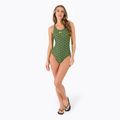 Speedo moteriškas vientisas maudymosi kostiumėlis Boomstar Allover Muscleback black/yellow 68-12299A599 2