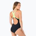 Speedo Fit Laneback moteriškas vientisas maudymosi kostiumėlis juodai geltonas 68-11389F344 3