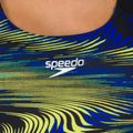Speedo Placement Powerback moteriškas vientisas maudymosi kostiumėlis juoda-mėlyna 06187F882 4