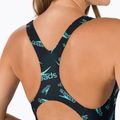 Speedo Boom Logo Allover Medalist moteriškas vientisas maudymosi kostiumėlis F888 juoda-mėlyna 12199F888 4