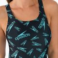 Speedo Boom Logo Allover Medalist moteriškas vientisas maudymosi kostiumėlis F888 juoda-mėlyna 12199F888 5