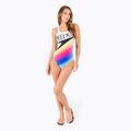 Speedo Retro Placement Medalist moteriškas vientisas maudymosi kostiumėlis baltas 68-12199G072 2