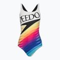 Speedo Retro Placement Medalist moteriškas vientisas maudymosi kostiumėlis baltas 68-12199G072 6