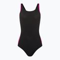 Speedo Boom Logo Splice Muscleback moteriškas vientisas maudymosi kostiumėlis B344 black 12900B344