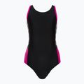 Speedo Boom Logo Splice Muscleback vaikiškas vientisas maudymosi kostiumėlis B344 juodas 12859B344