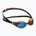 Speedo Fastskin Hyper Elite Mirror Junior juodi/šviesūs/atominės kalkės/safyras vaikiški plaukimo akiniai 68-12821G797