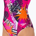 Speedo moteriškas vientisas maudymosi kostiumėlis Allover U-Back rožinės spalvos 68-07336G738 8