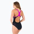 Speedo Placement Laneback moteriškas vientisas maudymosi kostiumėlis juoda/rožinė 11389C733 6