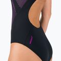 Speedo Placement Laneback moteriškas vientisas maudymosi kostiumėlis juoda/rožinė 11389C733 8