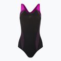 Speedo Placement Laneback moteriškas vientisas maudymosi kostiumėlis juoda/rožinė 11389C733