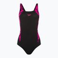 Speedo Hyperboom Splice Muscleback moteriškas vientisas maudymosi kostiumėlis juodas 68-13470G720