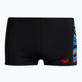 Speedo Digi Allover Panel vaikiški plaukimo bokseriai juodi 68-09530G685